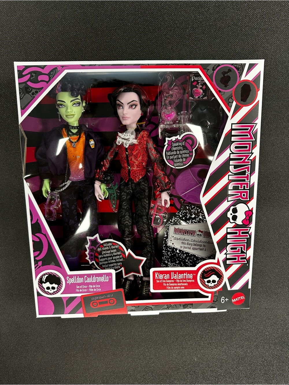 Monster high pride pack Kieran Valentine and Spelldon Cauldronelle!